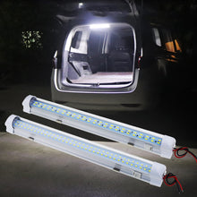 Load image into Gallery viewer, 12V-85V LED 72LED Car Interior Light Lamp Strip Bar On/Off Switch for Van Lorry Truck Camper Caravan Camping RV Caravan
