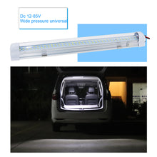 Load image into Gallery viewer, 12V-85V LED 72LED Car Interior Light Lamp Strip Bar On/Off Switch for Van Lorry Truck Camper Caravan Camping RV Caravan
