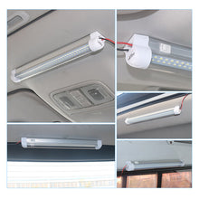 Load image into Gallery viewer, 12V-85V LED 72LED Car Interior Light Lamp Strip Bar On/Off Switch for Van Lorry Truck Camper Caravan Camping RV Caravan
