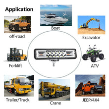 Load image into Gallery viewer, 48W LED Bar Double Color Off Road Spotlight 12V LED Work Light Light Bar For Truck Tractor SUV ATV
