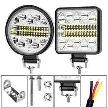 Load image into Gallery viewer, 1Pc 102W Car 34SMD LED Spotlight Work Light Bar For Tractor SUV Truck Driving Fog Lamp 3030 Headlights
