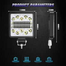 Load image into Gallery viewer, 1Pc 102W Car 34SMD LED Spotlight Work Light Bar For Tractor SUV Truck Driving Fog Lamp 3030 Headlights
