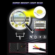 Load image into Gallery viewer, 1Pc 102W Car 34SMD LED Spotlight Work Light Bar For Tractor SUV Truck Driving Fog Lamp 3030 Headlights
