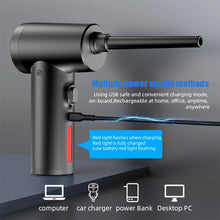 Load image into Gallery viewer, Wireless Air Duster Dust Blowing Gun USB Compressed Air Blower Cleaning For Computer Laptop Keyboard Camera Cleaning
