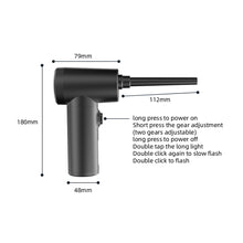 Load image into Gallery viewer, Wireless Air Duster Dust Blowing Gun USB Compressed Air Blower Cleaning For Computer Laptop Keyboard Camera Cleaning
