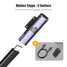 Load image into Gallery viewer, Type C PD Fast Charging Plug 102W USB C Adapter Converter for Microsoft Surface Pro 8 7 6 5 3 Go USB-C For Surface Book 1 2 3
