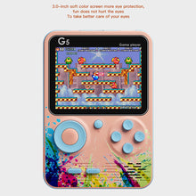 Load image into Gallery viewer, 500 Games Mini Handheld Video Game Console Retro Portable 3.5-inch Screen LCD Kids Color Student Card Machine Two Roles Gamepad
