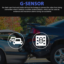 Load image into Gallery viewer, 3 in 1 FHD 1080P Car Video Recorder 3 Camera Car DVR Dashcam Rear View Camera with Rear lens Night Vision
