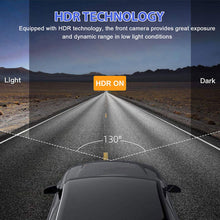 Load image into Gallery viewer, 3 in 1 FHD 1080P Car Video Recorder 3 Camera Car DVR Dashcam Rear View Camera with Rear lens Night Vision
