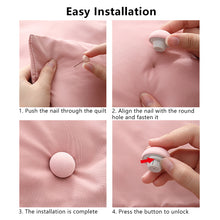 Load image into Gallery viewer, 4 Pcs BedSheet Quilt Clip Duvet Cover Fastener Anti-Slip Blanket Buckles Quilt Holder Fixator Grippers
