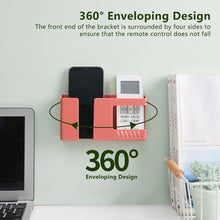Load image into Gallery viewer, Wall-mounted Storage Box Punch-free Mobile Phone Charging Holder Remote Control Organizer Multifunction Wall Debris Rack Bedside Container
