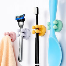Load image into Gallery viewer, Self Adhesive Silicone Hook Seamless Razor Holder Bathroom Wall Kitchen Door Hangers Punch-Free Toothbrush Hanger Towel Rack Storage Hooks
