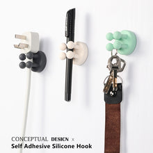 Load image into Gallery viewer, Self Adhesive Silicone Hook Seamless Razor Holder Bathroom Wall Kitchen Door Hangers Punch-Free Toothbrush Hanger Towel Rack Storage Hooks
