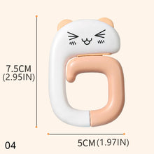 Load image into Gallery viewer, Cute Animal Hook Portable Handbag Holder Free Punching Purse Hanger Removable Decorative Table Hooks Wall Hangers Side Hooks Bathroom Room Clothes Sundries Rack
