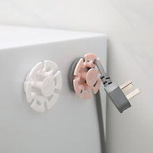 Load image into Gallery viewer, 2pcs/set Plug Holder Wire Winder Coil Storage Traceless Hook Punch-free Wire Manager Home Finishing for Bathroom Kitchen
