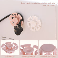 Load image into Gallery viewer, 2pcs/set Plug Holder Wire Winder Coil Storage Traceless Hook Punch-free Wire Manager Home Finishing for Bathroom Kitchen
