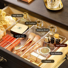 Load image into Gallery viewer, Acrylic Makeup Layered Storage Box Finishing Grid for Cosmetic Jewelry Lipstick Organizer Dressing Table Desktop Drawer Compartment Display Boxes
