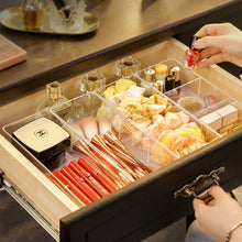 Load image into Gallery viewer, Acrylic Makeup Layered Storage Box Finishing Grid for Cosmetic Jewelry Lipstick Organizer Dressing Table Desktop Drawer Compartment Display Boxes

