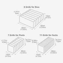 Load image into Gallery viewer, Underwear Organizer Foldable Closet Divider Storage Box Clothing Organization Drawer Separator for Socks Shorts Bra T-shirt
