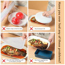 Load image into Gallery viewer, 100pcs Disposable Food Cover Elastic Food Lids Plastic Wrap For Fruit Bowl Cups Kitchen Storage Fresh Keeping Saver Bag Dustproof Leftovers Covers Shower Cap
