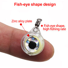 Load image into Gallery viewer, 10/20Pcs Mini Fishing Lure Light LED Deep Drop Underwater Eye Shape Fishing Squid Fishing Bait Luminous Lure for Attracting Fish
