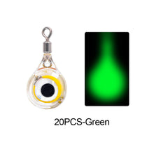 Load image into Gallery viewer, 10/20Pcs Mini Fishing Lure Light LED Deep Drop Underwater Eye Shape Fishing Squid Fishing Bait Luminous Lure for Attracting Fish
