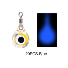 Load image into Gallery viewer, 10/20Pcs Mini Fishing Lure Light LED Deep Drop Underwater Eye Shape Fishing Squid Fishing Bait Luminous Lure for Attracting Fish
