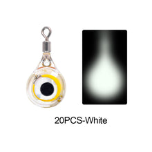 Load image into Gallery viewer, 10/20Pcs Mini Fishing Lure Light LED Deep Drop Underwater Eye Shape Fishing Squid Fishing Bait Luminous Lure for Attracting Fish
