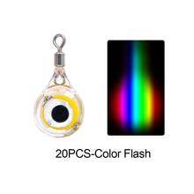 Load image into Gallery viewer, 10/20Pcs Mini Fishing Lure Light LED Deep Drop Underwater Eye Shape Fishing Squid Fishing Bait Luminous Lure for Attracting Fish
