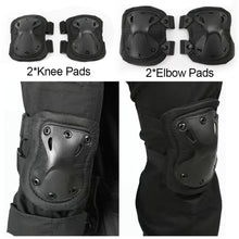 Load image into Gallery viewer, Military Tactical Knee Pad Elbow CS Protector Army Airsoft Outdoor Sport Hunting Kneepad Safety Gear Knee Protective Pads
