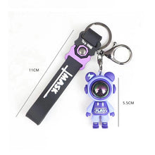 Load image into Gallery viewer, Cute Cartoon Lightning Bear Keychain Astronaut Bear Doll Keyring Bag Pendant Couple Car Keyholder Creative Bag Charm Accessories
