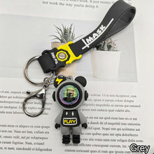 Load image into Gallery viewer, Cute Cartoon Lightning Bear Keychain Astronaut Bear Doll Keyring Bag Pendant Couple Car Keyholder Creative Bag Charm Accessories
