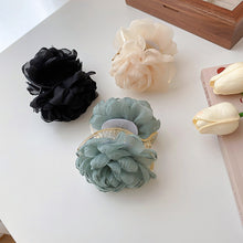 Load image into Gallery viewer, Personalized Korean Super Fairy Mesh Flower Feather Clip Fashionable Clamp Back Head Plate Hair Shark Hairpin Apparel Accessories
