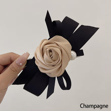 Load image into Gallery viewer, Personalized Korean Super Fairy Mesh Flower Feather Clip Fashionable Clamp Back Head Plate Hair Shark Hairpin Apparel Accessories
