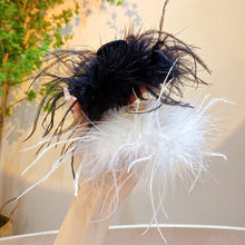 Load image into Gallery viewer, Personalized Korean Super Fairy Mesh Flower Feather Clip Fashionable Clamp Back Head Plate Hair Shark Hairpin Apparel Accessories
