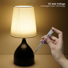 Load image into Gallery viewer, USB All Touch Sensor Base Lamp Bedside Warm Night Light Brightness Adjustable Night Lamp Bedroom Cabinet Lamp
