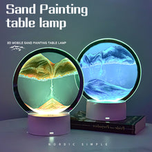 Load image into Gallery viewer, LED Sandscape Lamp Moving Sand Art Frame USB Touch Switch Light Color Changing 3D Night Light Hourglass Light Gifts Decoration Night Light
