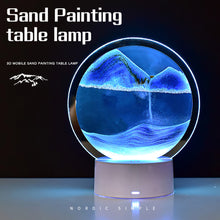 Load image into Gallery viewer, LED Sandscape Lamp Moving Sand Art Frame USB Touch Switch Light Color Changing 3D Night Light Hourglass Light Gifts Decoration Night Light
