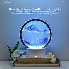 Load image into Gallery viewer, LED Sandscape Lamp Moving Sand Art Frame USB Touch Switch Light Color Changing 3D Night Light Hourglass Light Gifts Decoration Night Light
