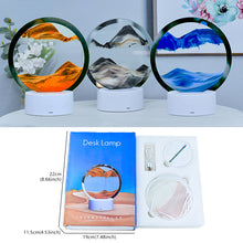 Load image into Gallery viewer, LED Sandscape Lamp Moving Sand Art Frame USB Touch Switch Light Color Changing 3D Night Light Hourglass Light Gifts Decoration Night Light
