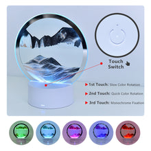 Load image into Gallery viewer, LED Sandscape Lamp Moving Sand Art Frame USB Touch Switch Light Color Changing 3D Night Light Hourglass Light Gifts Decoration Night Light
