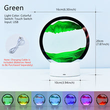 Load image into Gallery viewer, LED Sandscape Lamp Moving Sand Art Frame USB Touch Switch Light Color Changing 3D Night Light Hourglass Light Gifts Decoration Night Light
