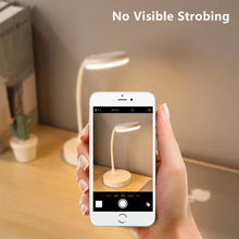 Load image into Gallery viewer, USB Rechargeable Table Lamp Eyes Protection Touch Dimmable LED Light Student Dormitory Bedroom Reading Desk Lamp
