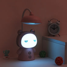 Load image into Gallery viewer, Cartoon USB Rechargeable Table Lamp Dual Light LED Lamp Student Kids Bedroom Reading Desk Lamp Night Light
