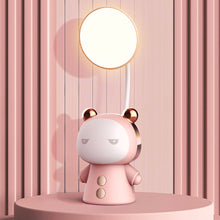 Load image into Gallery viewer, Cartoon USB Rechargeable Table Lamp Dual Light LED Lamp Student Kids Bedroom Reading Desk Lamp Night Light
