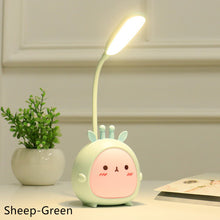 Load image into Gallery viewer, Cartoon USB Rechargeable Table Lamp Dual Light LED Lamp Student Kids Bedroom Reading Desk Lamp Night Light
