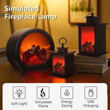 Load image into Gallery viewer, Christmas Simulation Fireplace LED Flame Lamps Simulated Fireplace Flame Night Lights USB Lamp For Home Party Living Room Decor
