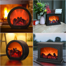 Load image into Gallery viewer, Christmas Simulation Fireplace LED Flame Lamps Simulated Fireplace Flame Night Lights USB Lamp For Home Party Living Room Decor
