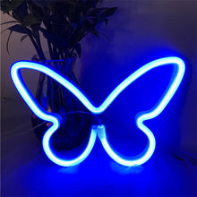 Load image into Gallery viewer, Butterfly Neon LED Light Sign Lamp Christmas Valentine's Day Neon Light Neon Signs for Room Home Decor Party Photo Prop
