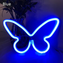 Load image into Gallery viewer, Butterfly Neon LED Light Sign Lamp Christmas Valentine's Day Neon Light Neon Signs for Room Home Decor Party Photo Prop

